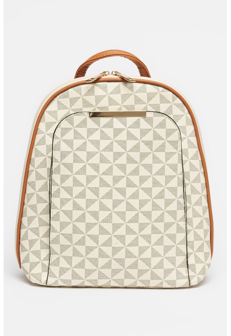 Rucsac de piele ecologica cu model geometric