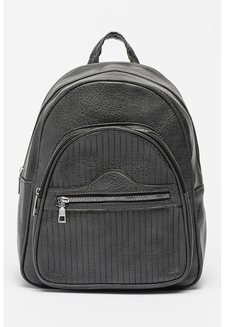 Rucsac de piele ecologica cu buzunare cu fermoar