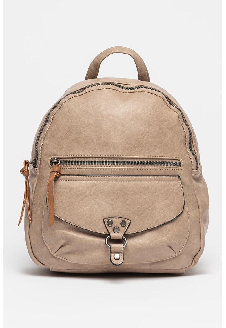 Rucsac de piele ecologica cu buzunare exterioare