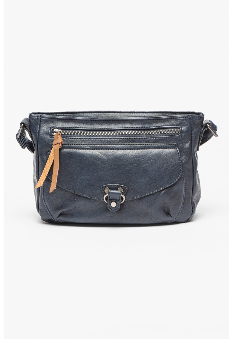 Geanta crossbody de piele ecologica cu buzunare multiple
