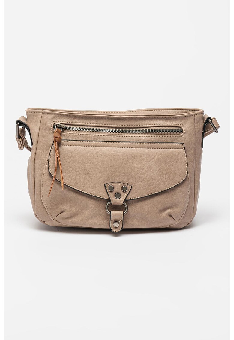 Geanta crossbody de piele ecologica cu buzunare multiple