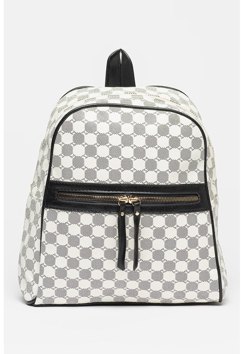 Rucsac de piele ecologica cu buzunare exterioare