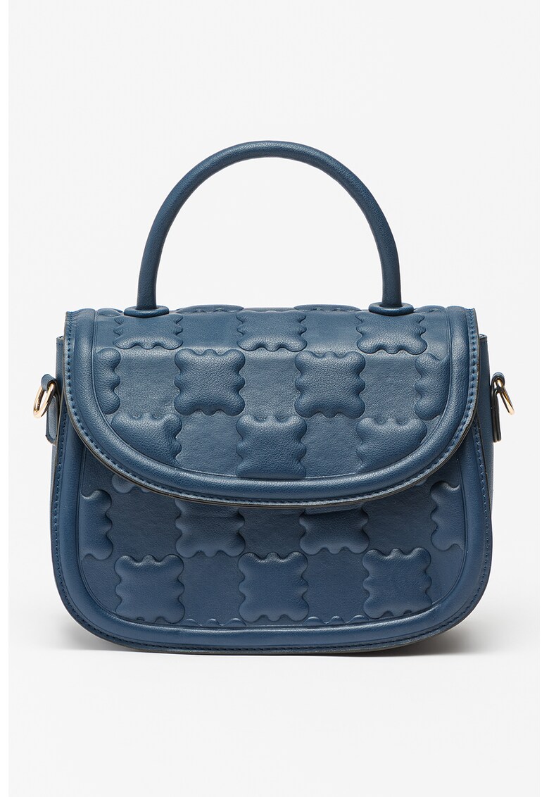 Geanta crossbody de piele ecologica cu clapa