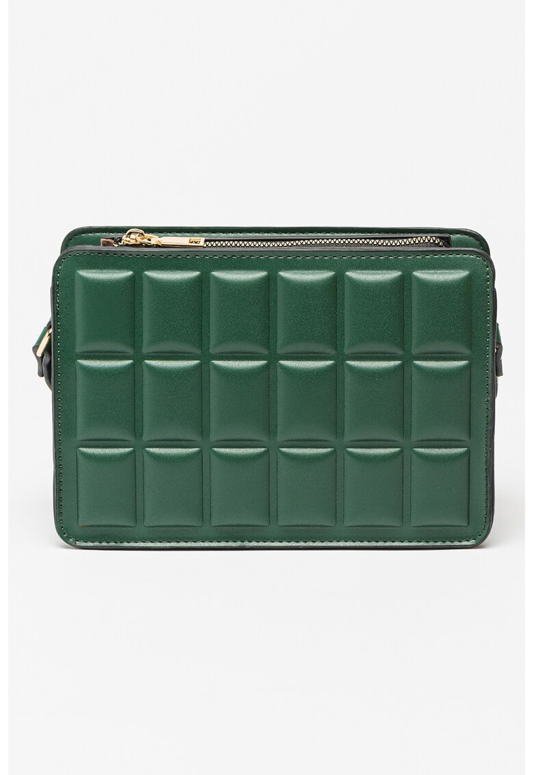 Geanta crossbody de piele ecologica cu detalii in relief