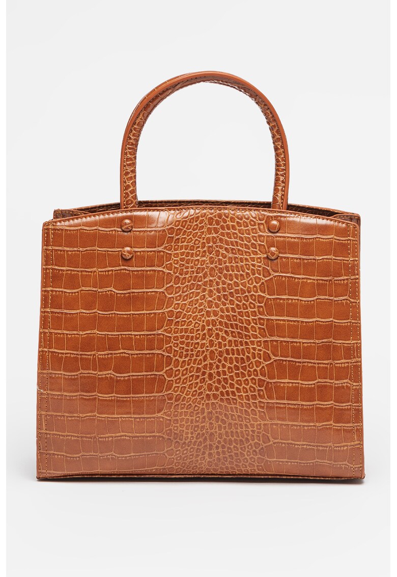 Geanta tote de piele ecologica cu model piele de reptila
