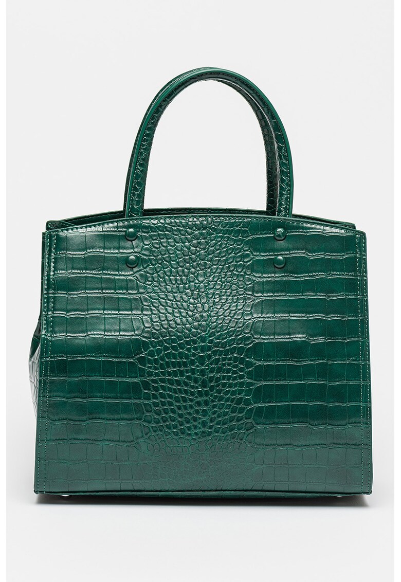 Geanta tote de piele ecologica cu model piele de reptila