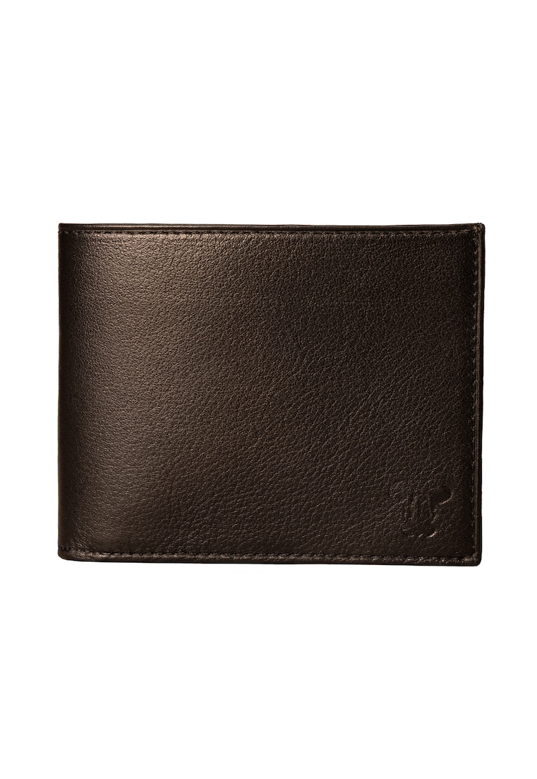 Portofel slim piele barbati - No line wallet - negru