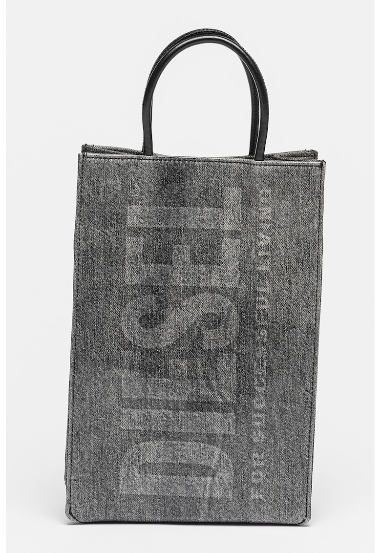 Geanta tote unisex din denim cu logo