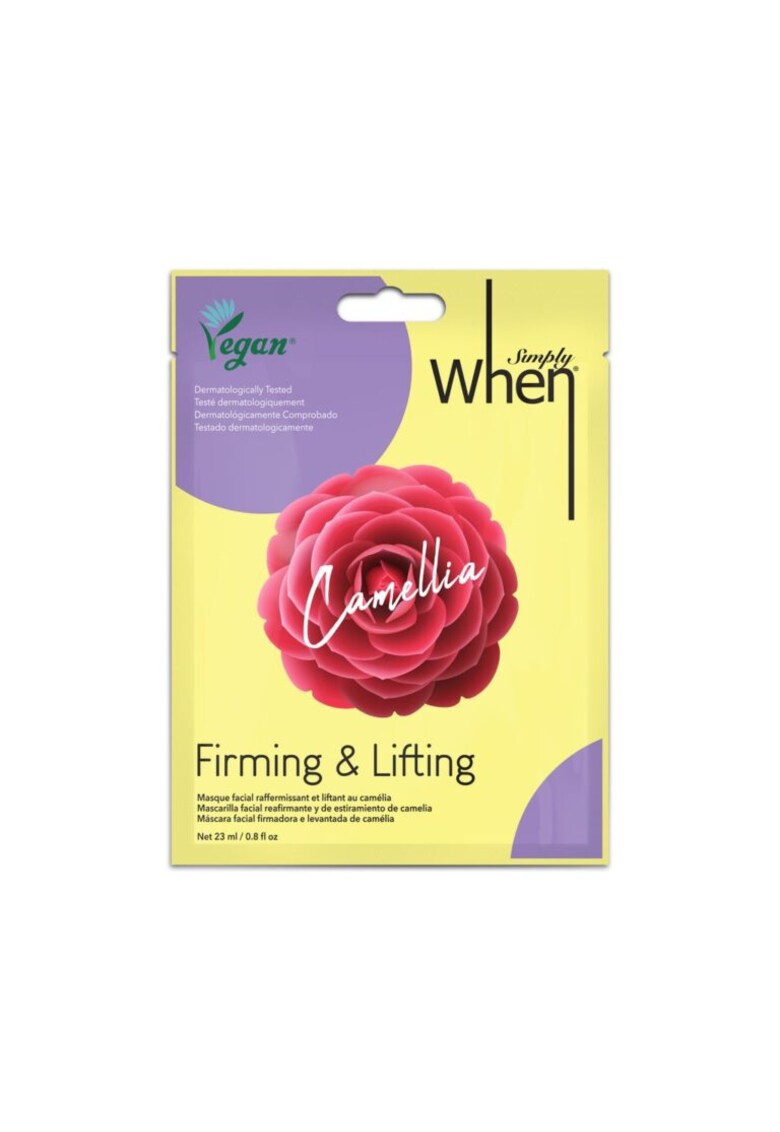 Masca faciala vegana Simply Vegan - pentru fermitate si lifting cu extract de camelie - 23 ml