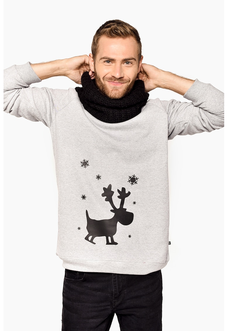 Bluza de trening din bumbac cu imprimeu cu Rudolf