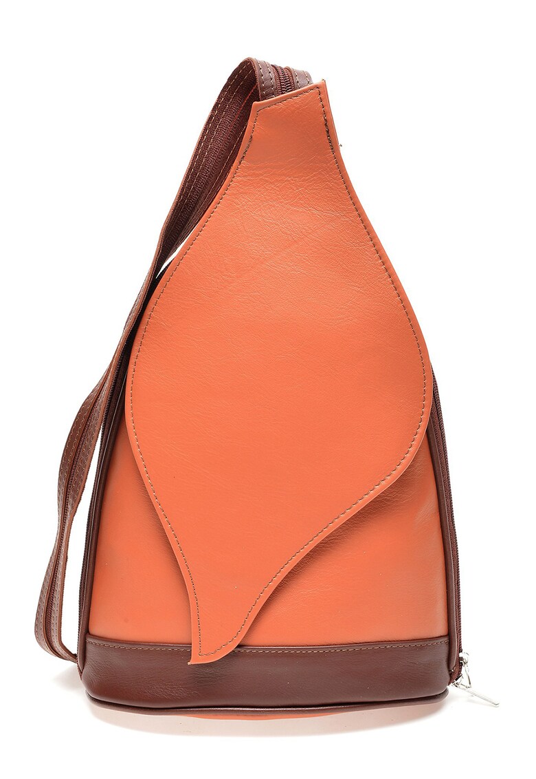 Rucsac din piele cu model uni