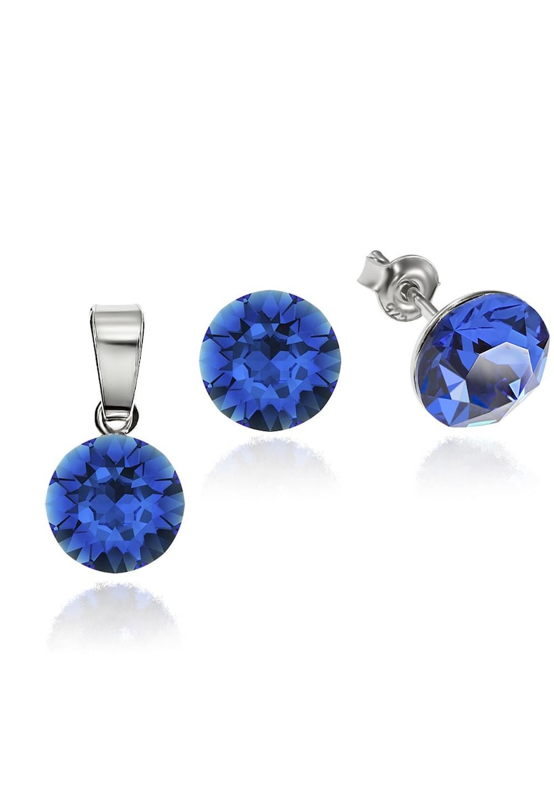 Set Argint 925 placat cu rodiu cu cristale Swarovski® 8mm Set Argint 925 placat cu rodiu cu cristale Swarovski® 8mm