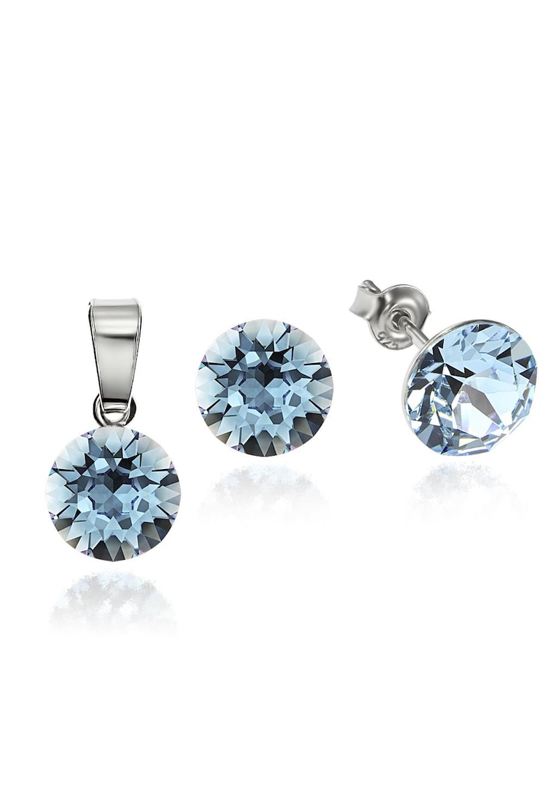 Set Argint 925 placat cu rodiu cu cristale Swarovski® 8mm