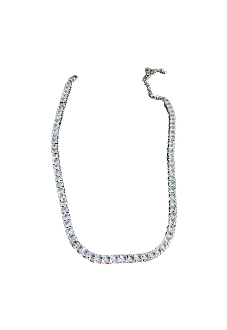 Colier argintiu - tennis - cu pietre din zirconiu - Cedric C4 -