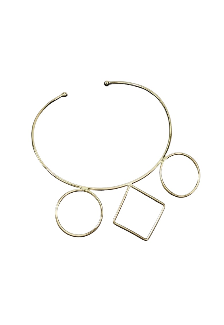 Colier auriu - cu forme geometrice - Casper C14 -