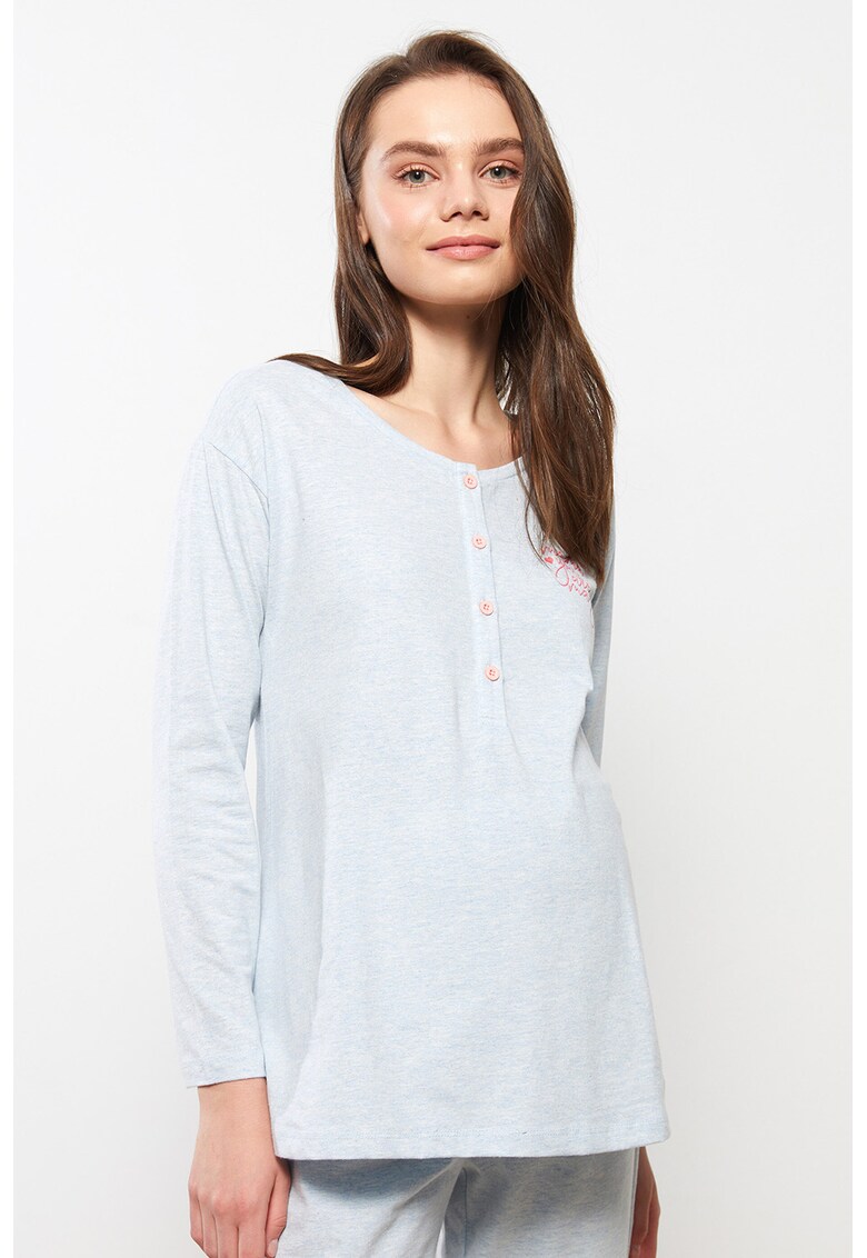 Pijama din amestec de bumbac - pentru gravide