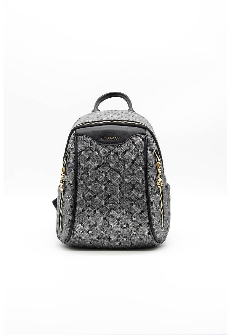 Rucsac din piele ecologica cu buzunare multiple