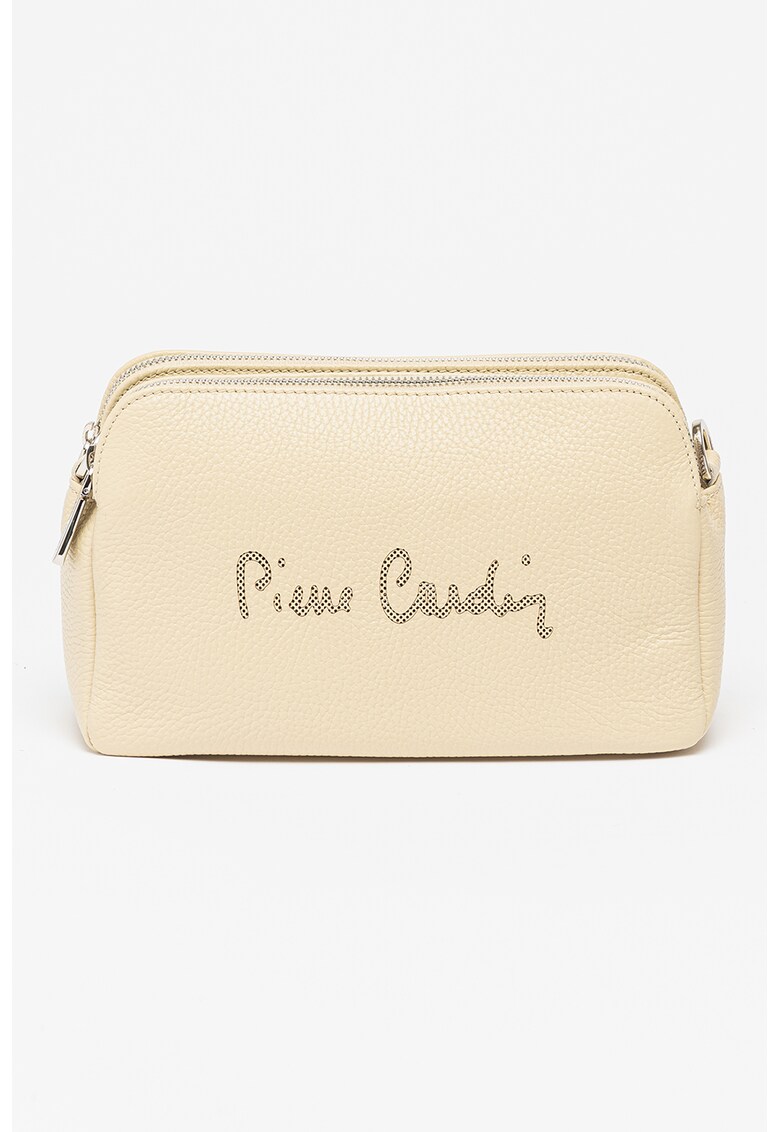 Geanta crossbody de piele cu logo