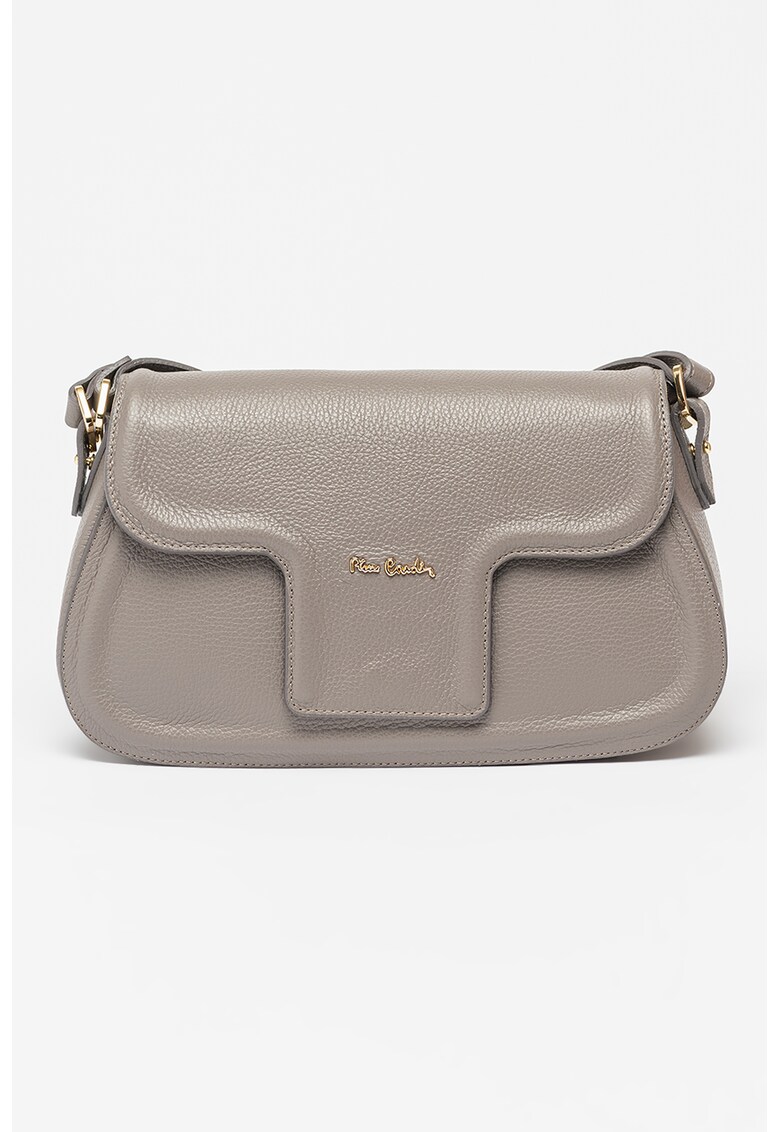 Geanta crossbody de piele cu clapa