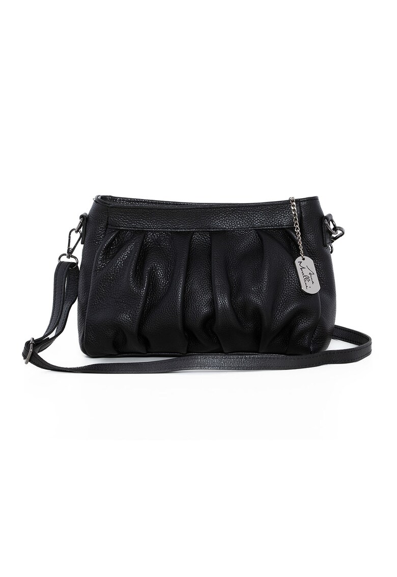 Geanta crossbody de piele cu aspect texturat Filomena
