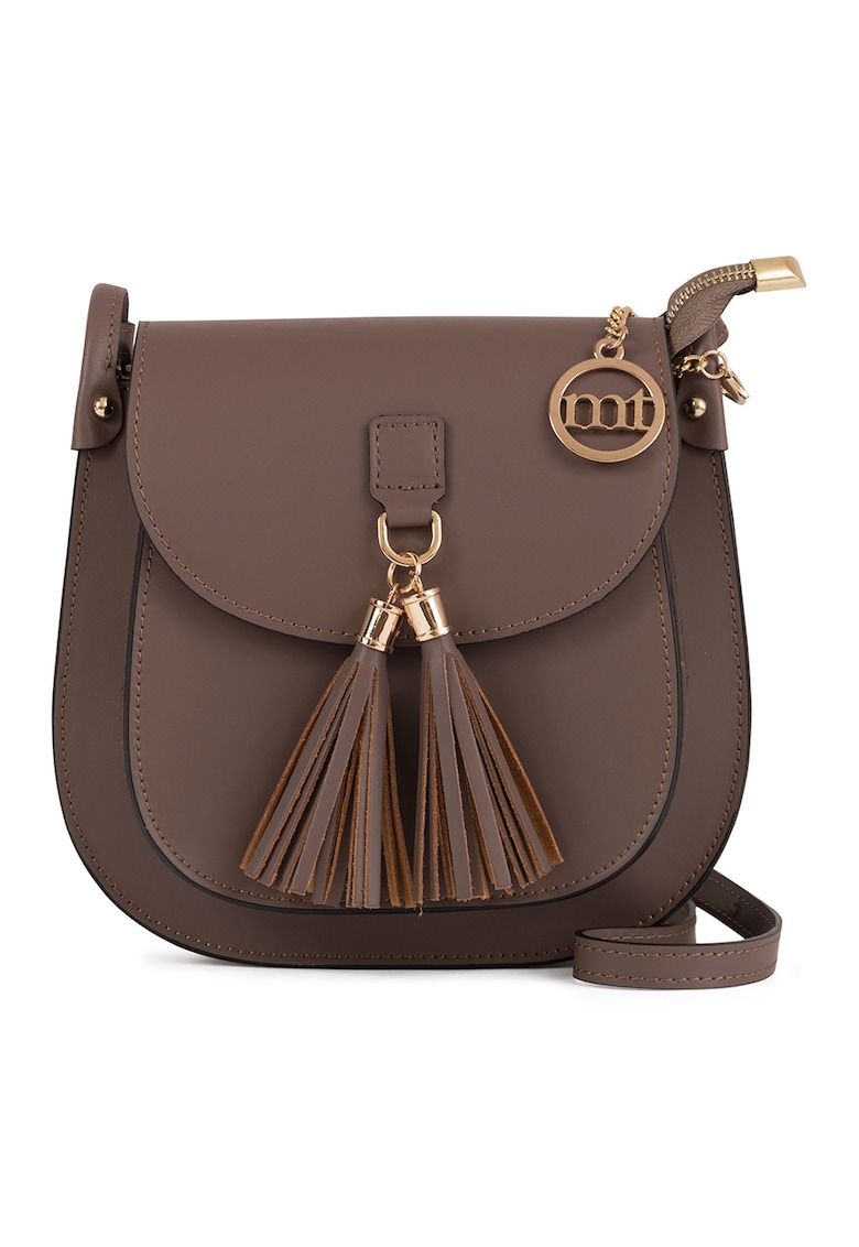 Geanta crossbody de piele cu canafi Farsaglia