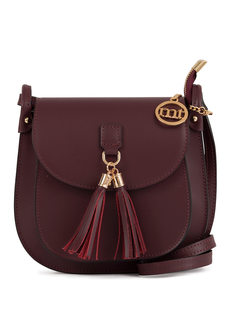 Geanta crossbody de piele cu canafi Farsaglia