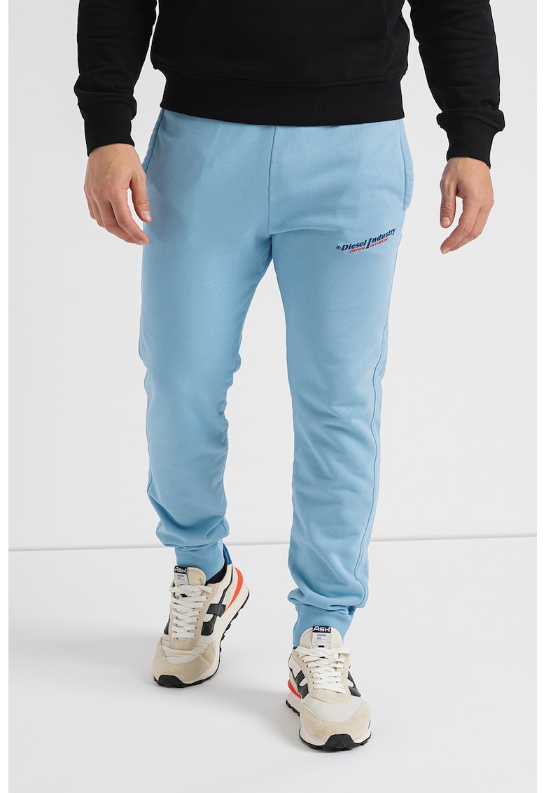 Pantaloni sport cu snur de ajustare si detaliu logo Tary