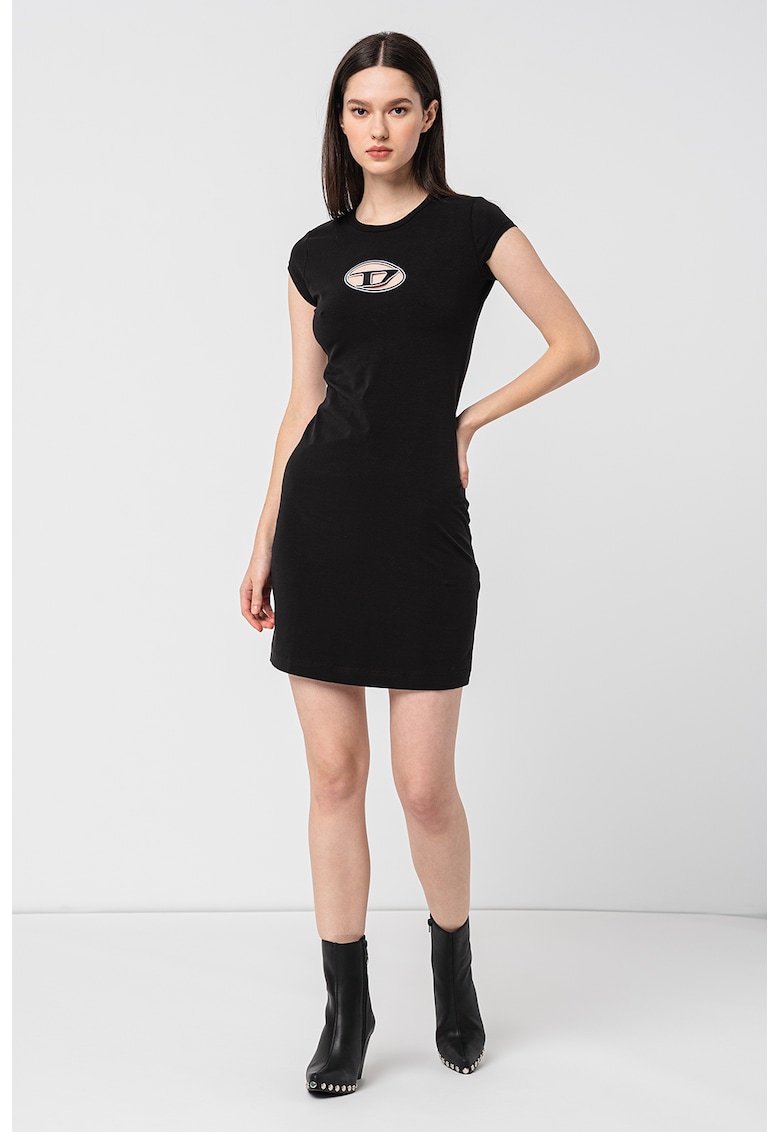 Rochie-tricou cu aplicatie logo D-Angiel