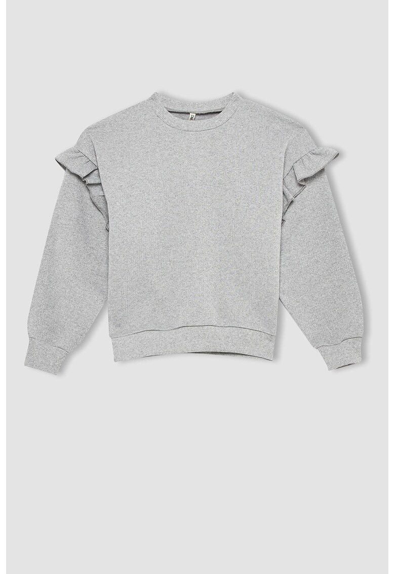 Bluza sport regular fit cu aspect stralucitor