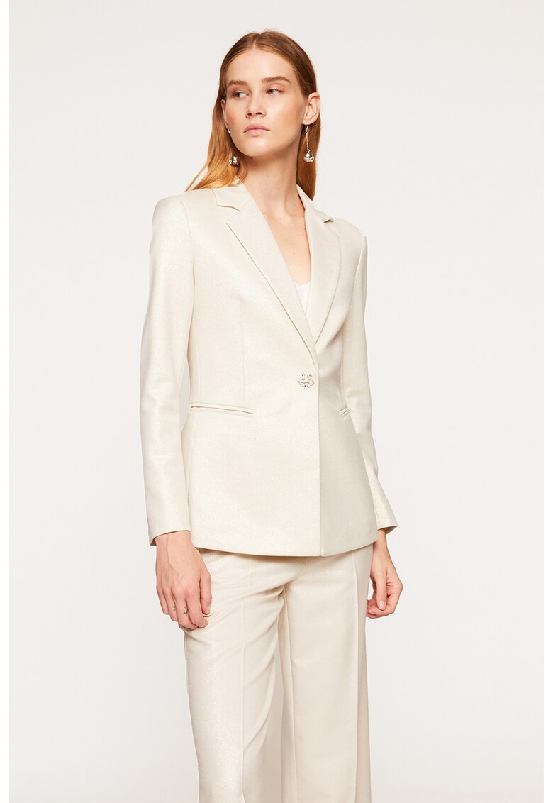 Sacou cu revere decupate