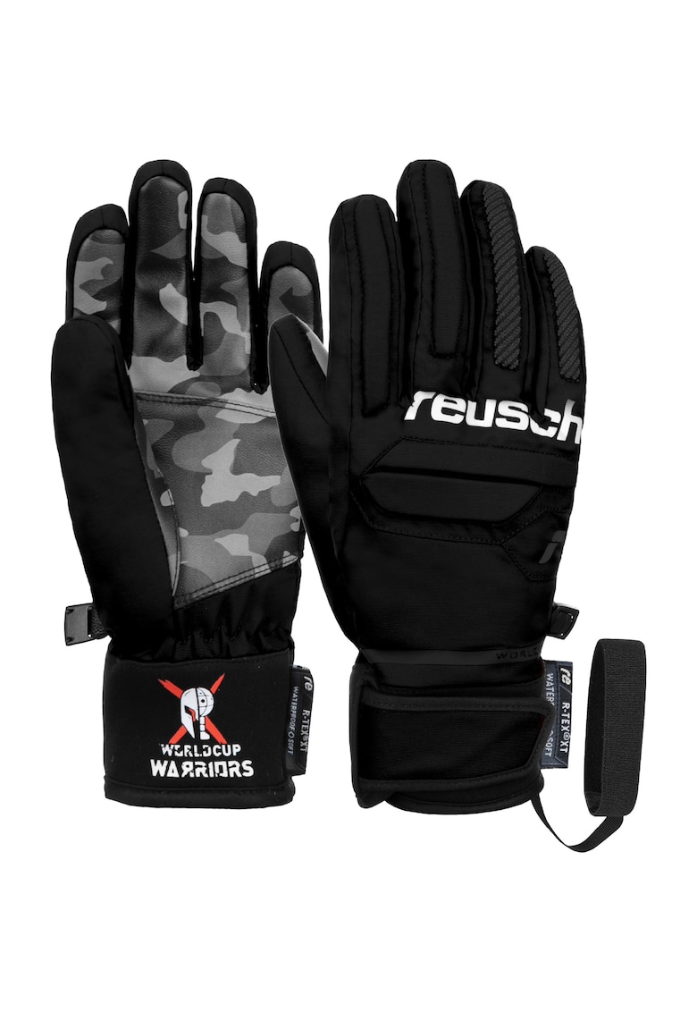 Ски ръкавици за момче Warrior R-TEX XT - Marco Schwarz - черен/сив камуфлаж