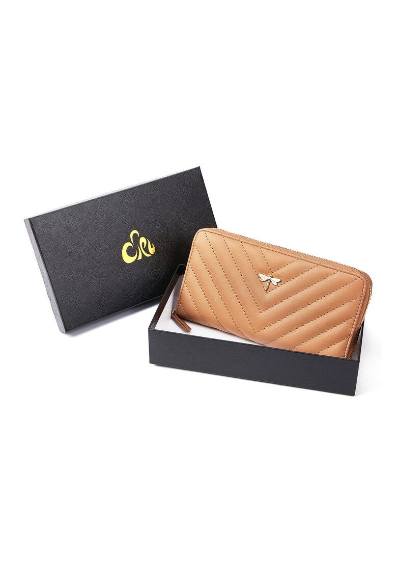 Portofel de piele cu aspect matlasat