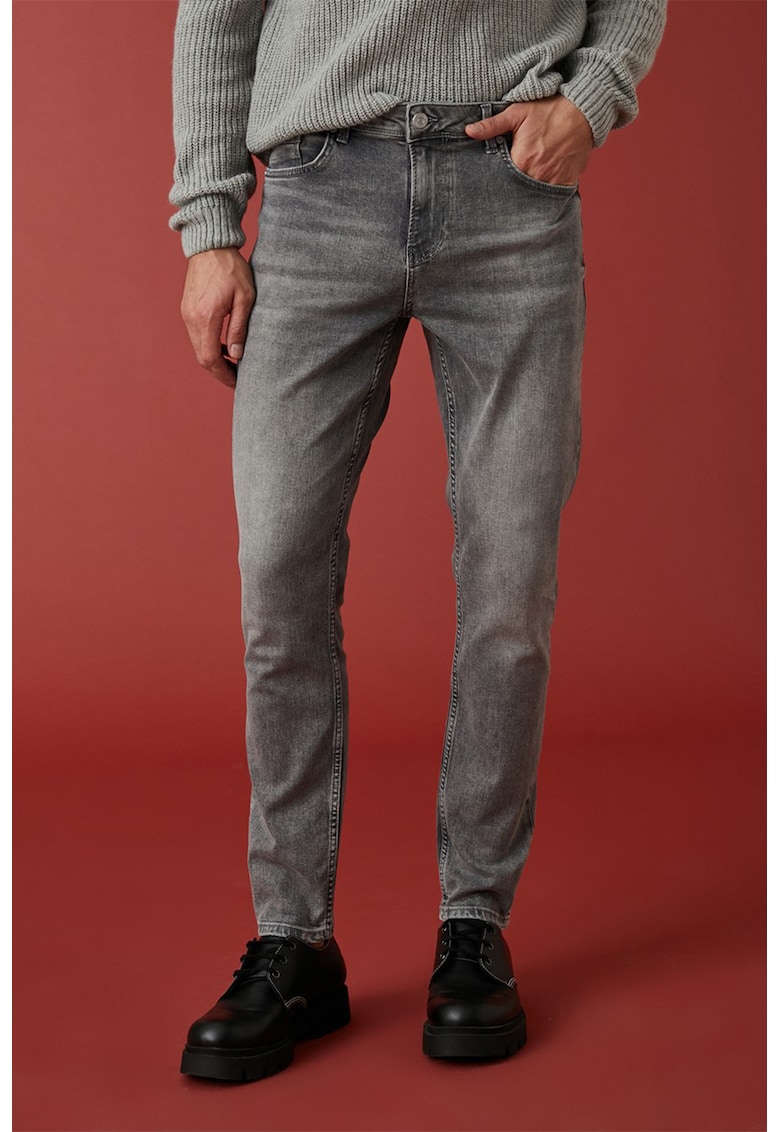 Blugi skinny cu aspect decolorat Justin