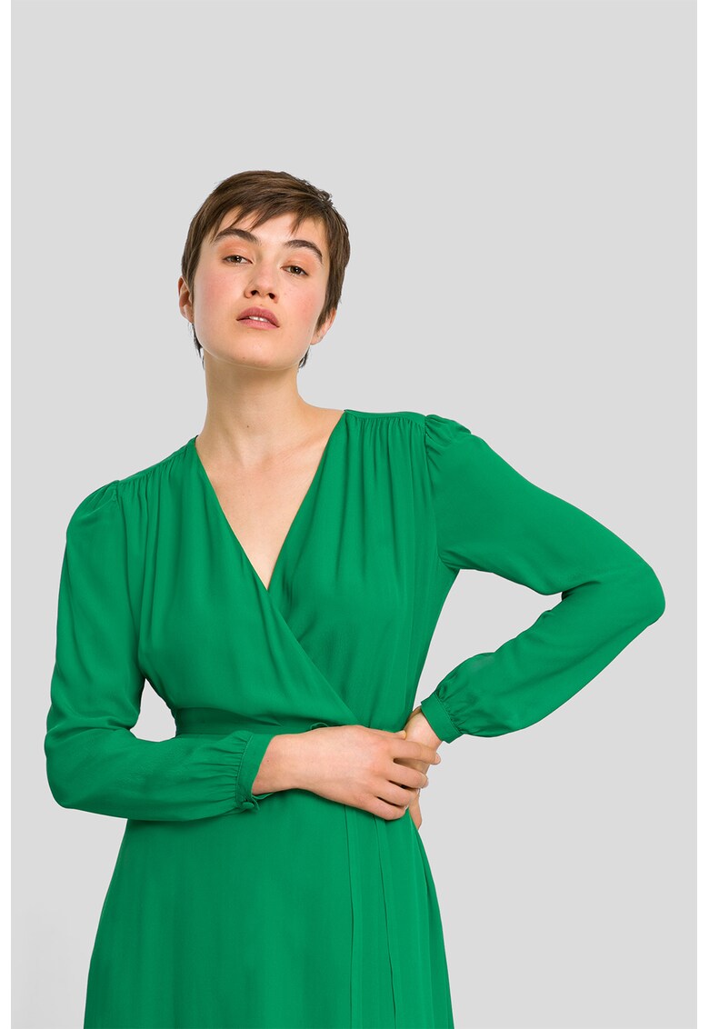 Rochie midi evazata Lime
