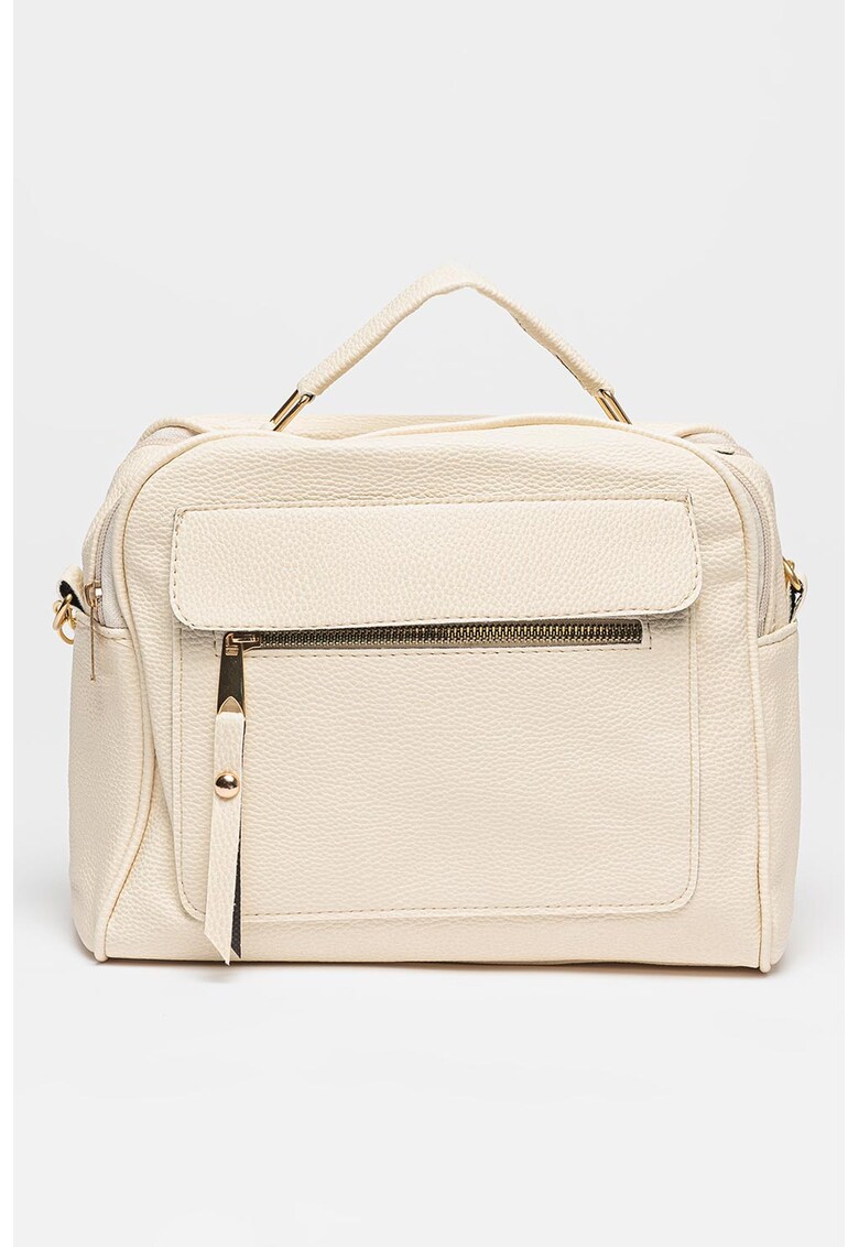 Geanta crossbody din piele ecologica cu doua compartimente