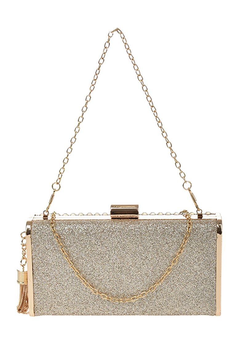 Geanta minaudiere cu bareta de lant