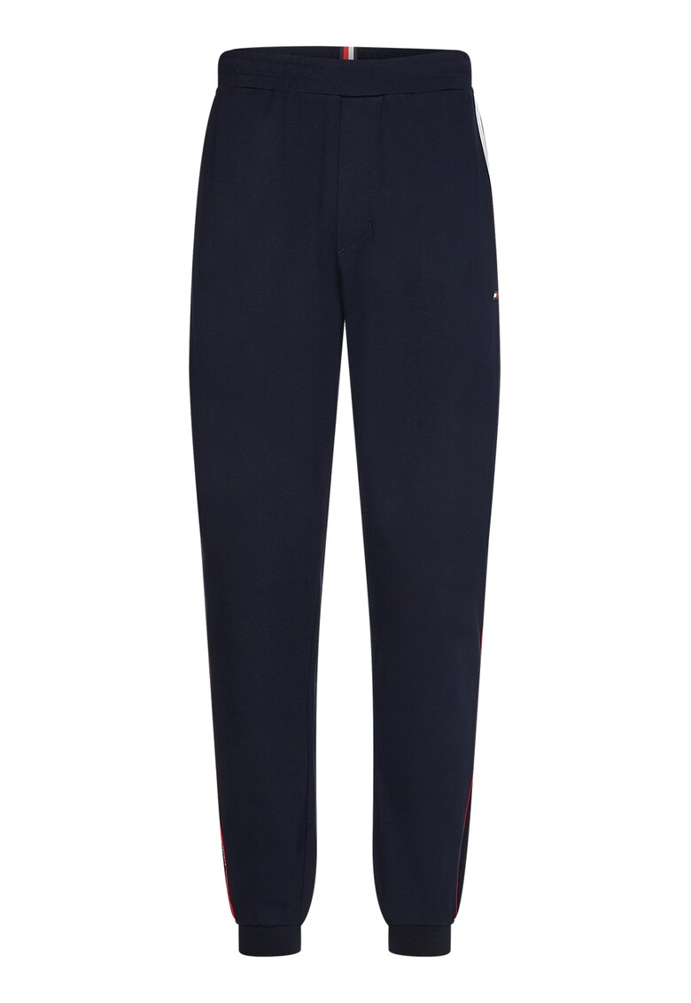 Pantaloni sport cu benzi laterale contrastante