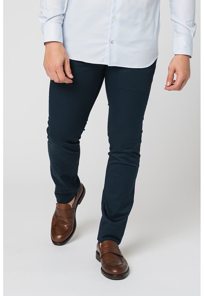 Pantaloni chino slim fit cu buzunare