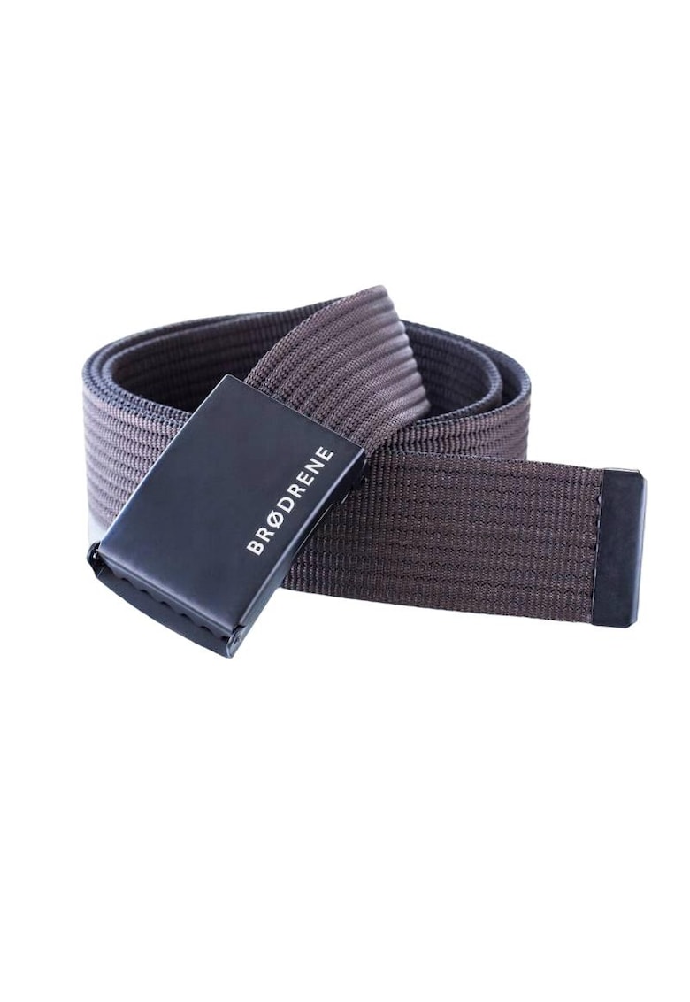 Curea barbati - Material textil - Maro/Negru