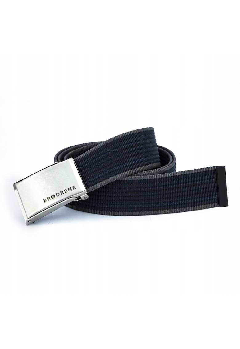 Curea Brodrene pentru barbati - material polipropilena - culoare Albastru inchis/Gri - Gri/Albastru inchis