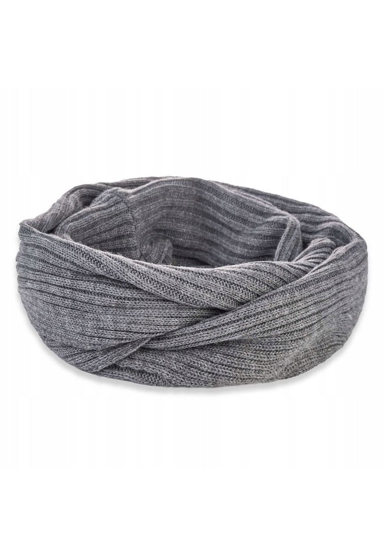 Fular circular dama Brodrene - Acril - 70x40 cm - Gri