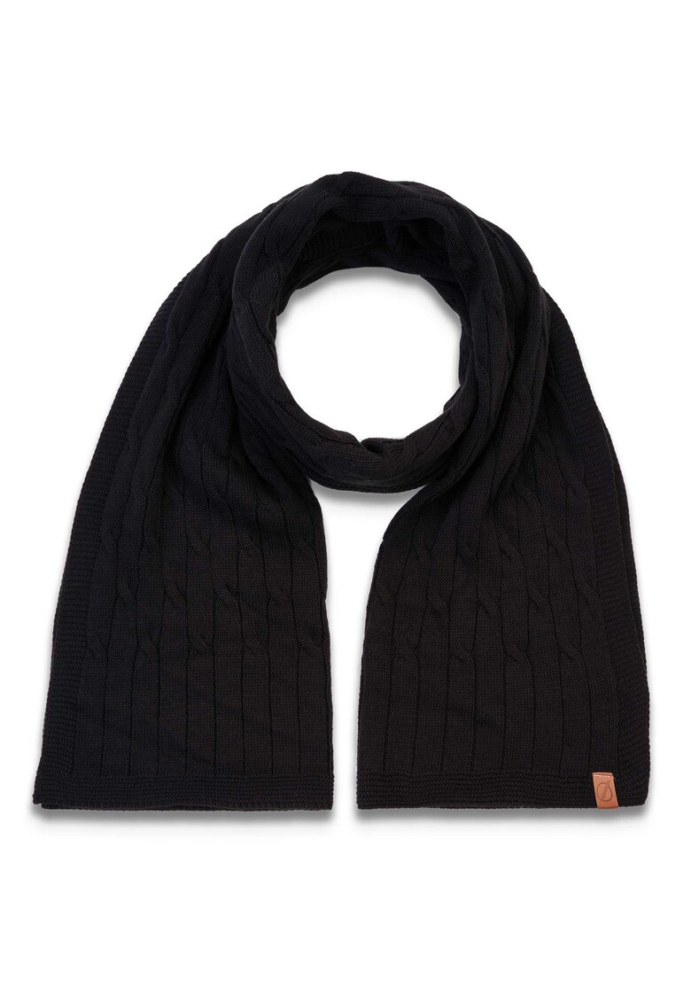 Fular dama Brodrene - Acril - 170x40 cm - Negru