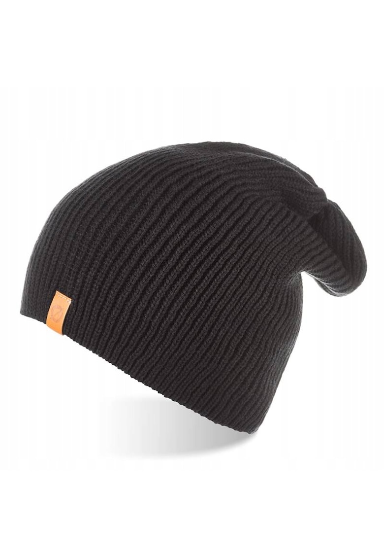 Caciula de iarna pentru barbati - Brodrene - Acril/Lana - 56-60 cm - Negru