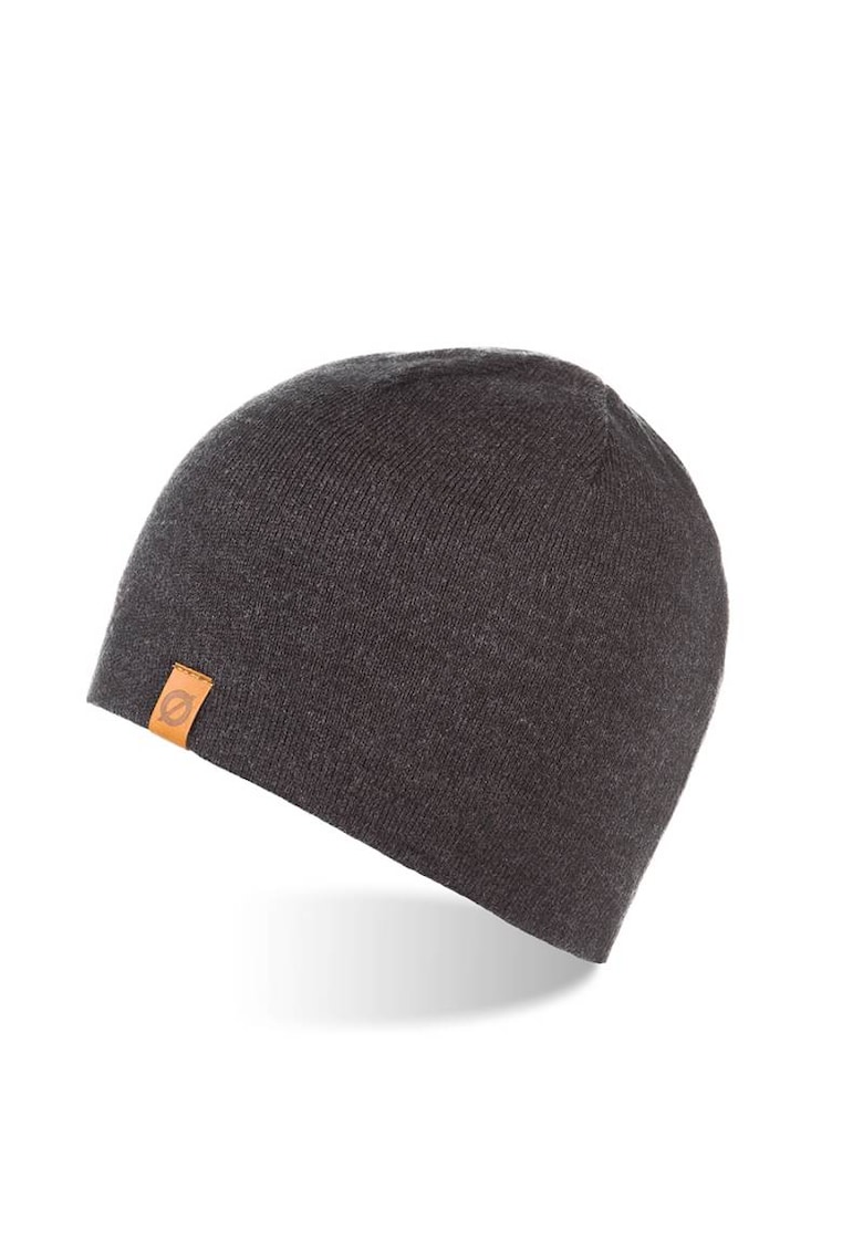 Caciula tip beanie pentru barbati - Brodrene - Lana - 56-60 cm - Gri inchis