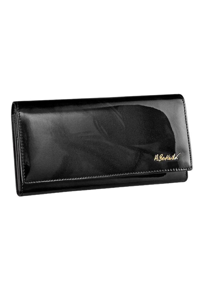 Portofel dama - Piele naturala - Negru