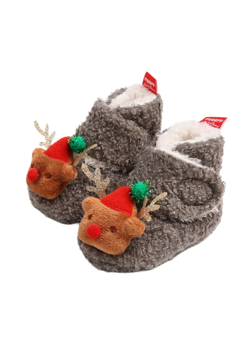 Botosi Din Blanita - Renul - Textil - Fete/Baieti - Gri