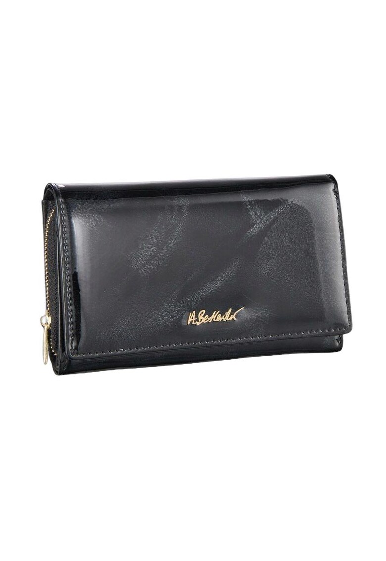 Portofel dama - Piele naturala - Negru