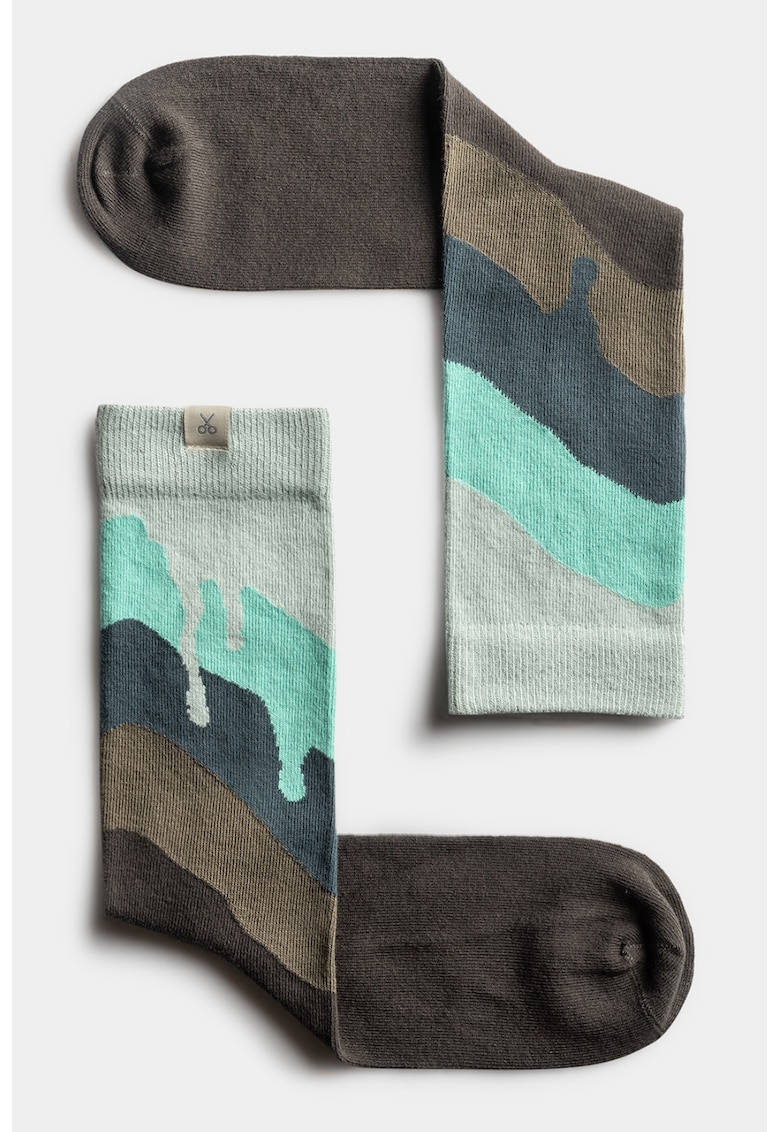 Sosete lungi unisex cu logo discret Sosete lungi unisex cu logo discret