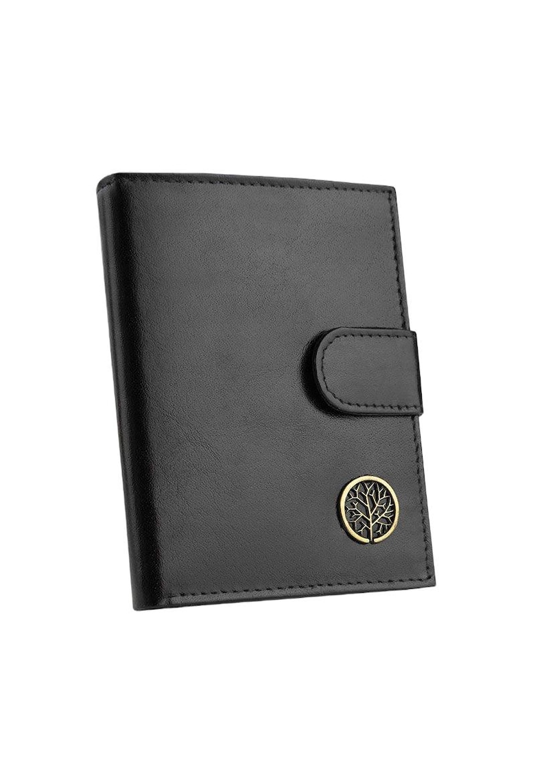 Portofel barbati - Piele naturala - Negru