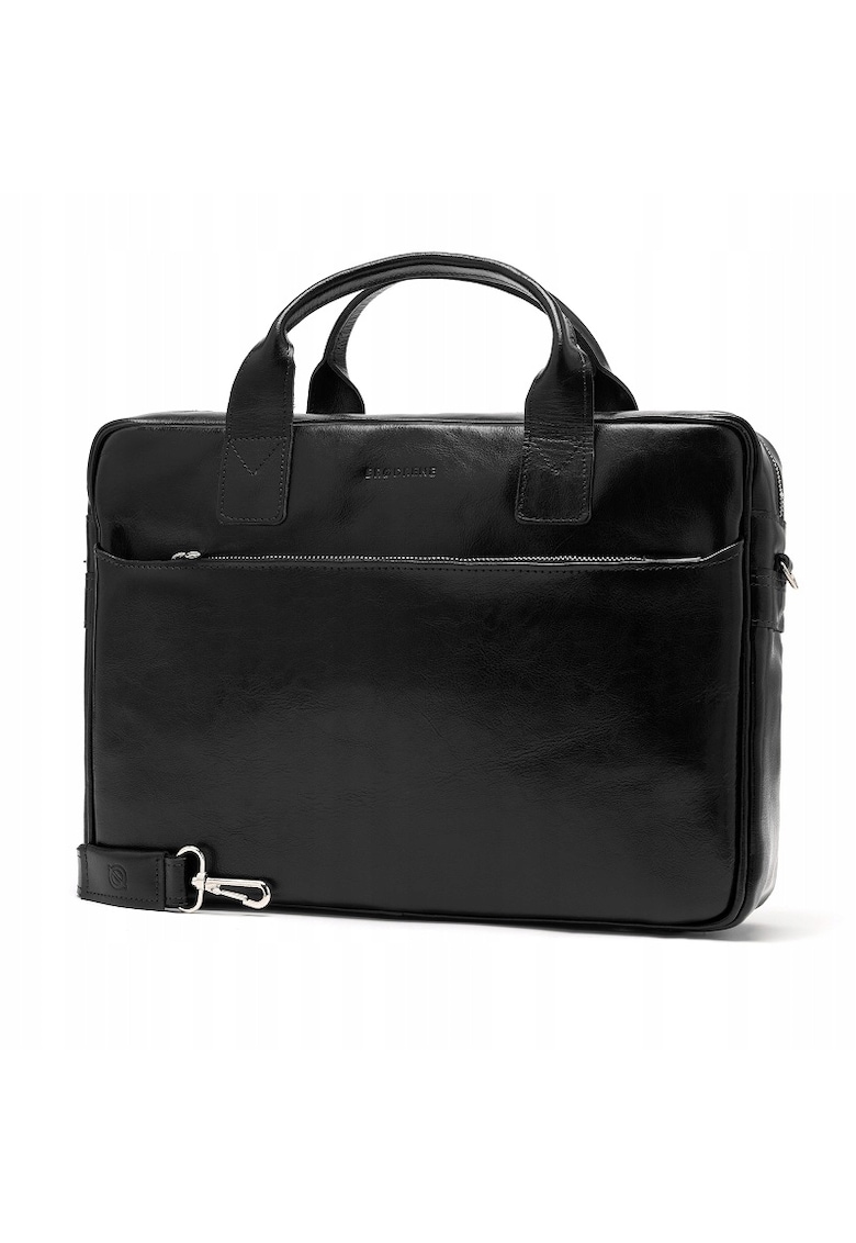 Geanta barbati Brodrene - pentru laptop - Piele naturala - 29x40x9